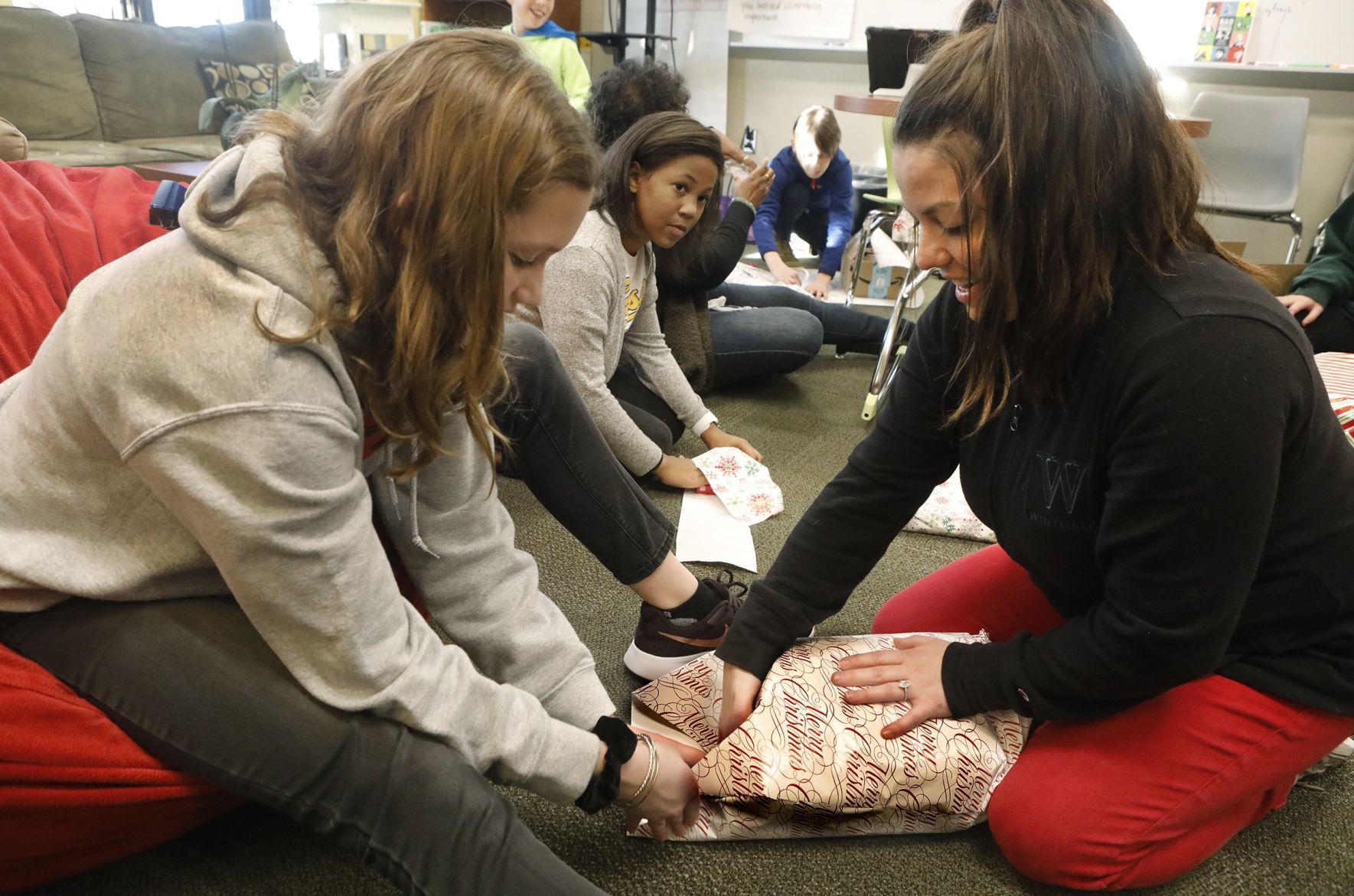 Whitfield students wrap presents for the neediest